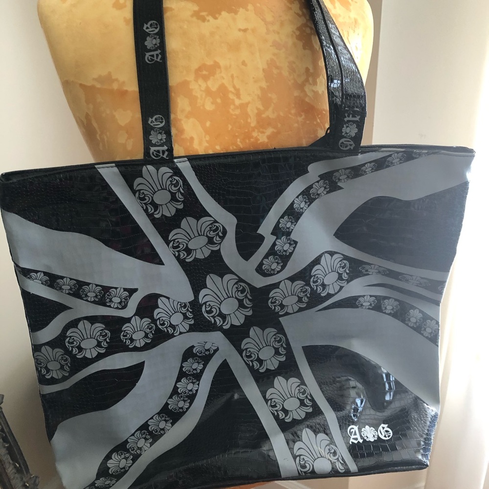 Croco floral poly bag